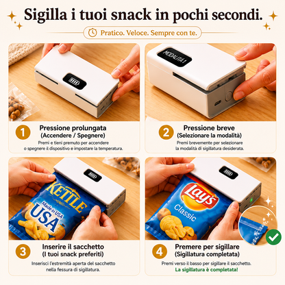 Sealify™ – Il Mini Sigillatore Portatile